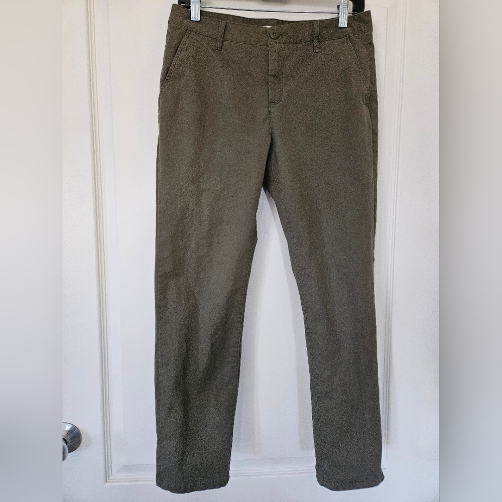 Vans Army Green Straight Leg Pants Size Womens 7 Unisex 2016 Line